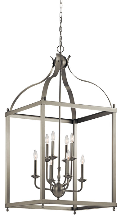 Larkin Foyer Chandelier 8-Light in Brushed Nickel