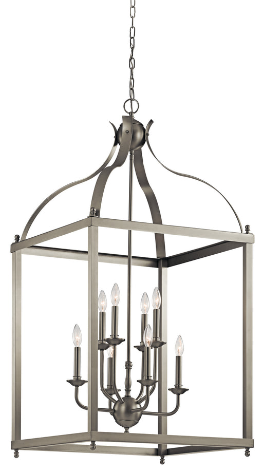 Larkin Foyer Chandelier 8-Light in Brushed Nickel