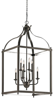 Larkin 8-Light Foyer Chandelier in Olde Bronze