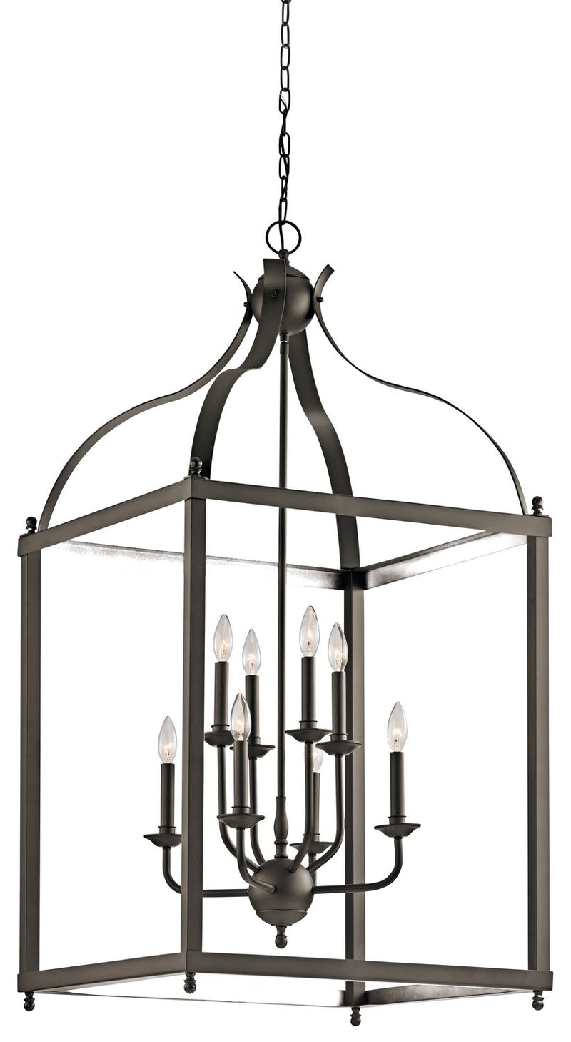 Larkin 8-Light Foyer Chandelier in Olde Bronze