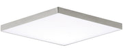 Trim 15" Square LED Flush Mount in Satin Nickel