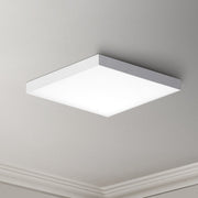 Trim 15" Square LED Flush Mount in White