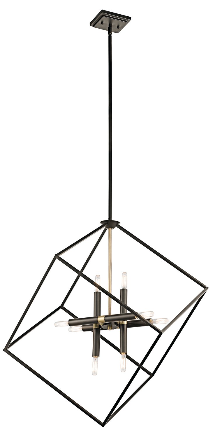 Cartone 8-Light Chandelier in Olde Bronze