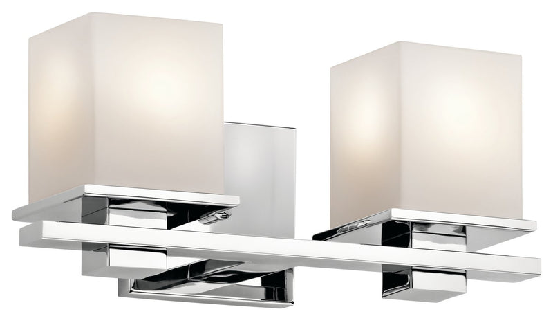Tully 2-Light Bath Vanity Light in Chrome