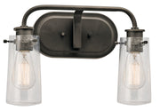 Braelyn 2-Light Bath Vanity Light in Olde Bronze