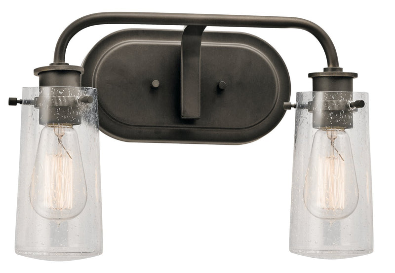 Braelyn 2-Light Bath Vanity Light in Olde Bronze