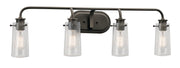 Braelyn 4-Light Bath Vanity Light in Olde Bronze