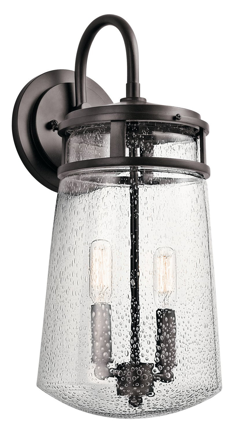 Lyndon 2-Light Outdoor Wall Lantern in Architectural Bronze