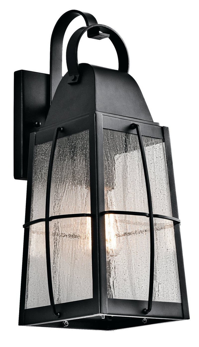 Tolerand Medium Outdoor Wall Lantern in Textured Black
