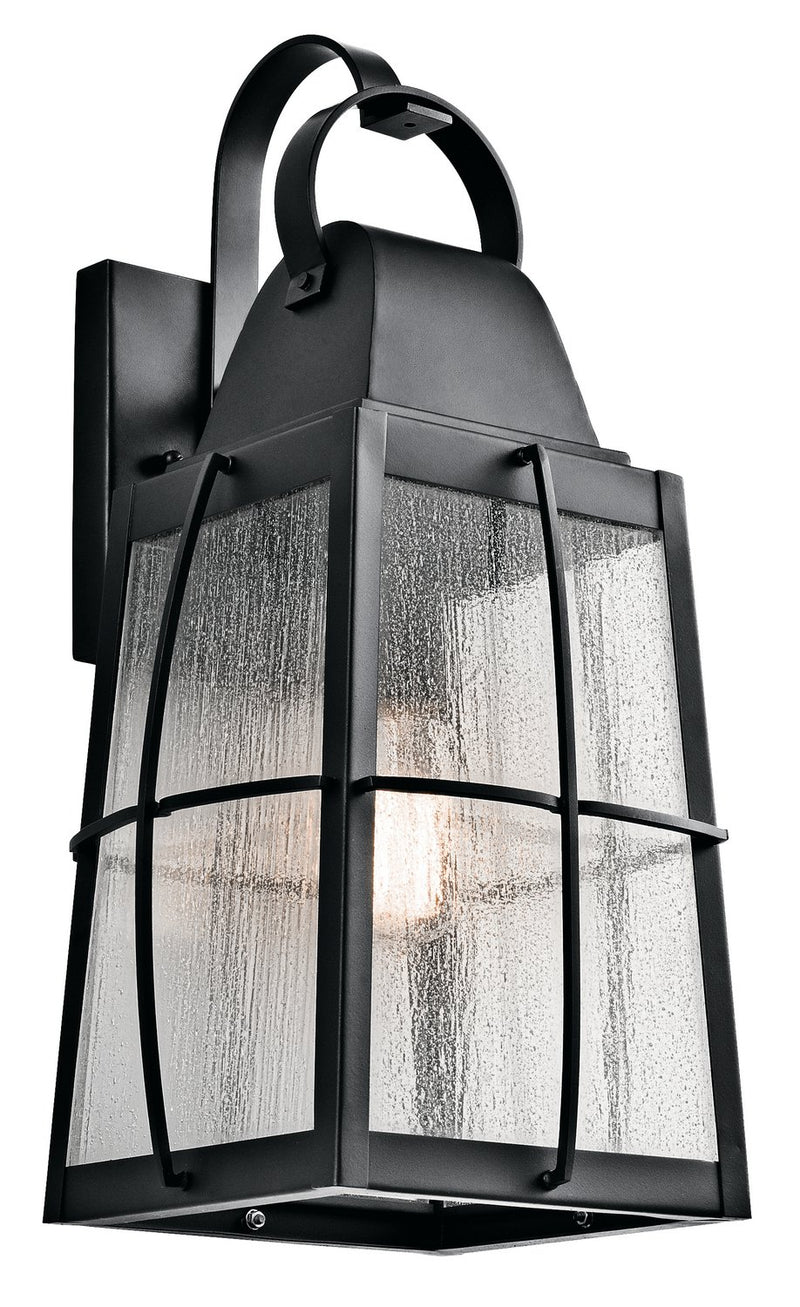 Tolerand Large Outdoor Wall Lantern in Textured Black