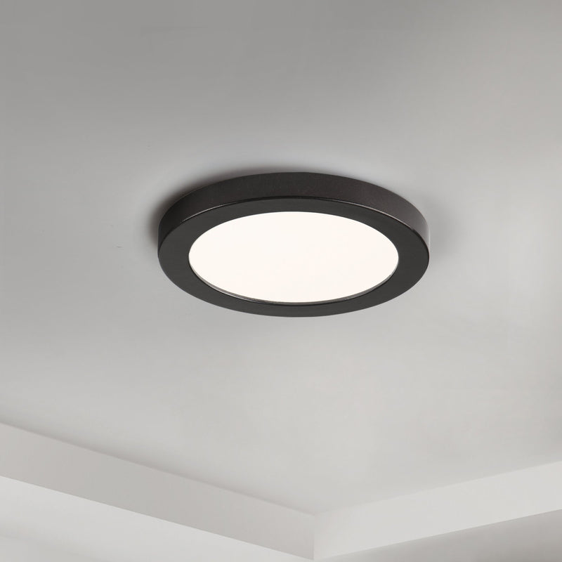 Chip 5.25" Round LED Flush Mount in Black