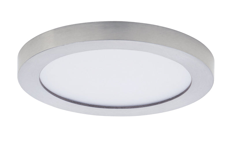 Chip 5.25" Round LED Flush Mount in Satin Nickel