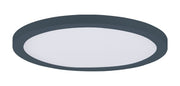 Chip 7" 16W Round LED Flush Mount in Black