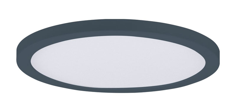 Chip 7" 16W Round LED Flush Mount in Black