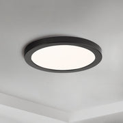 Chip 7" 16W Round LED Flush Mount in Black