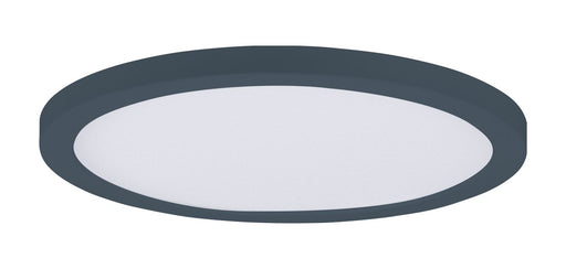 Chip 7" 16W Round LED Flush Mount in Black