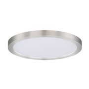 Chip 9" Round LED Flush Mount in Satin Nickel