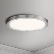 Chip 9" Round LED Flush Mount in Satin Nickel