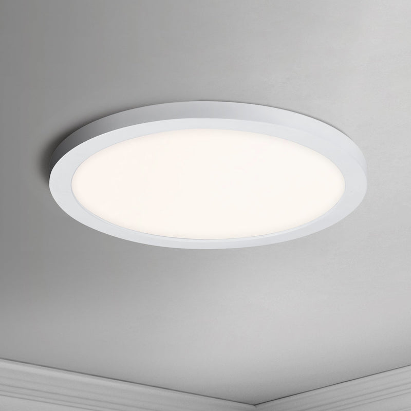 Chip 9" Round LED Flush Mount in White