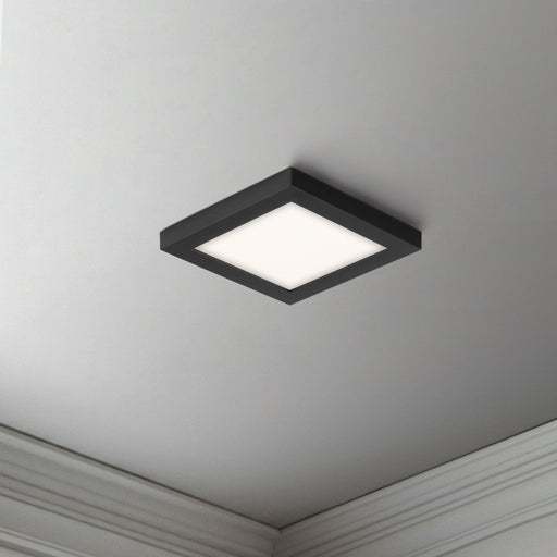 Chip 5" Square LED Flush Mount in Black