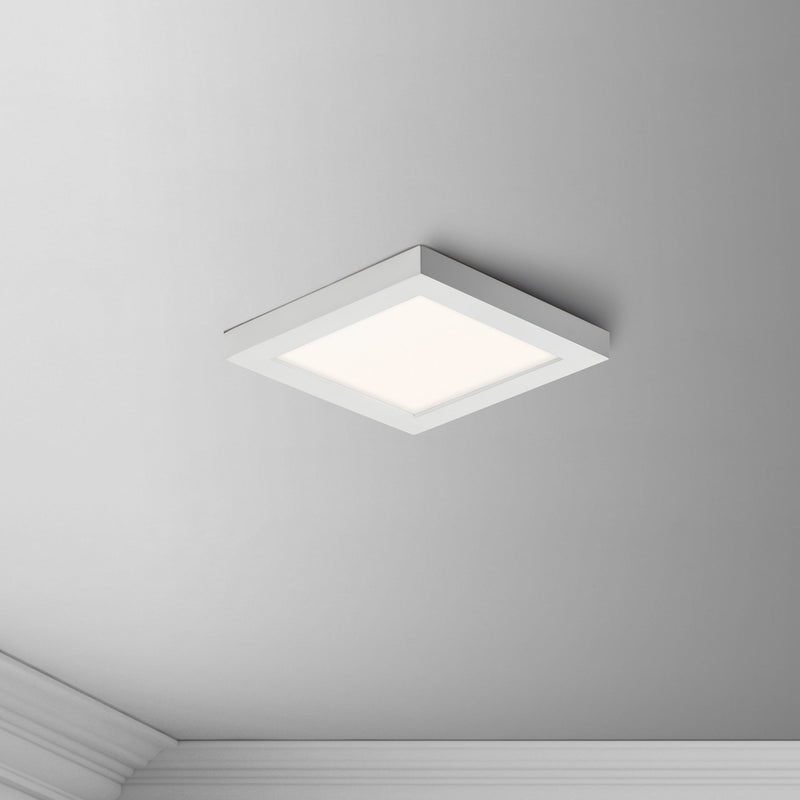 Chip 5" Square LED Flush Mount in White