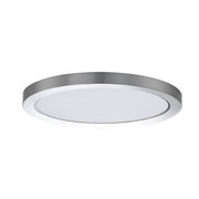 Chip 12" Round LED Flush Mount in Satin Nickel