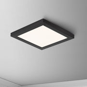 Chip 6.5" Square LED Flush Mount in Black