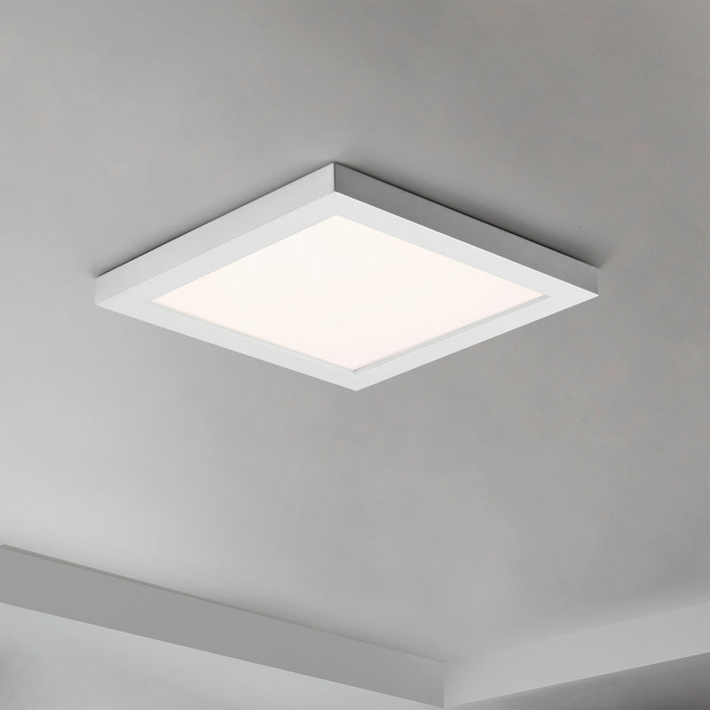 Chip 6.5" Square LED Flush Mount in White