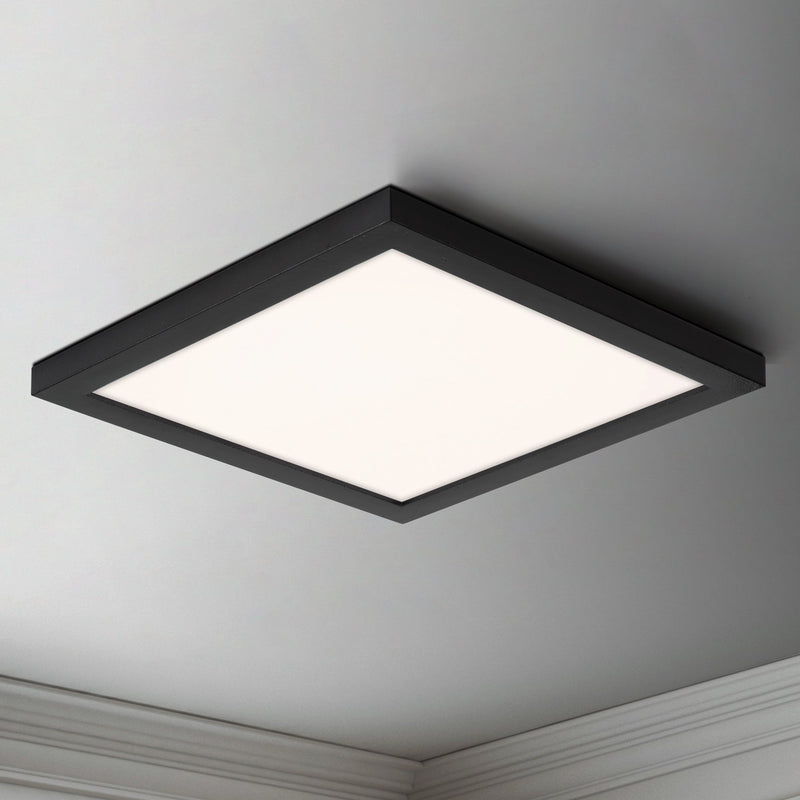 Chip 8.5" Square LED Flush Mount in Black