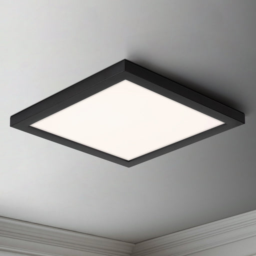 Chip 8.5" Square LED Flush Mount in Black