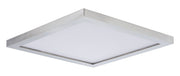 Chip 8.5" Square LED Flush Mount in Satin Nickel