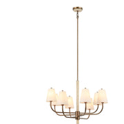 Rockford 8-Light 32" Chandelier in Brontourage/Travartine