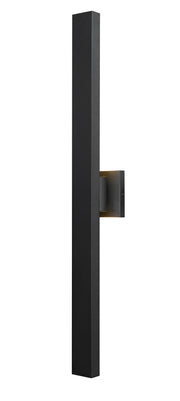 Edge 2 Light 4.5" Outdoor Wall Light, 33.25" Tall in Black