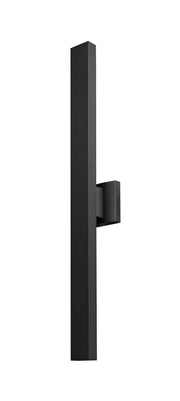 Edge 2 Light 4.5" Outdoor Wall Light, 33.25" Tall in Black