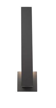 Edge 2 Light 4.5" Outdoor Wall Light, 18.5" Tall in Black