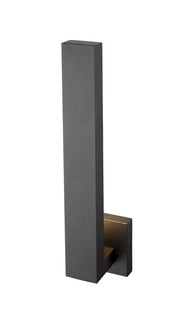 Edge 2 Light 4.5" Outdoor Wall Light, 18.5" Tall in Black