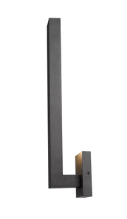 Edge 2 Light 4.5" Outdoor Wall Light, 18.5" Tall in Black