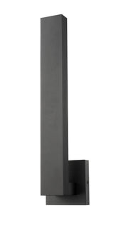 Edge 2 Light 4.5" Outdoor Wall Light, 18.5" Tall in Black