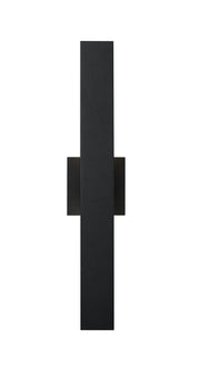 Edge 2 Light 4.5" Outdoor Wall Light, 20.5" Tall in Black