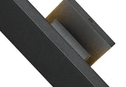 Edge 2 Light 4.5" Outdoor Wall Light, 20.5" Tall in Black
