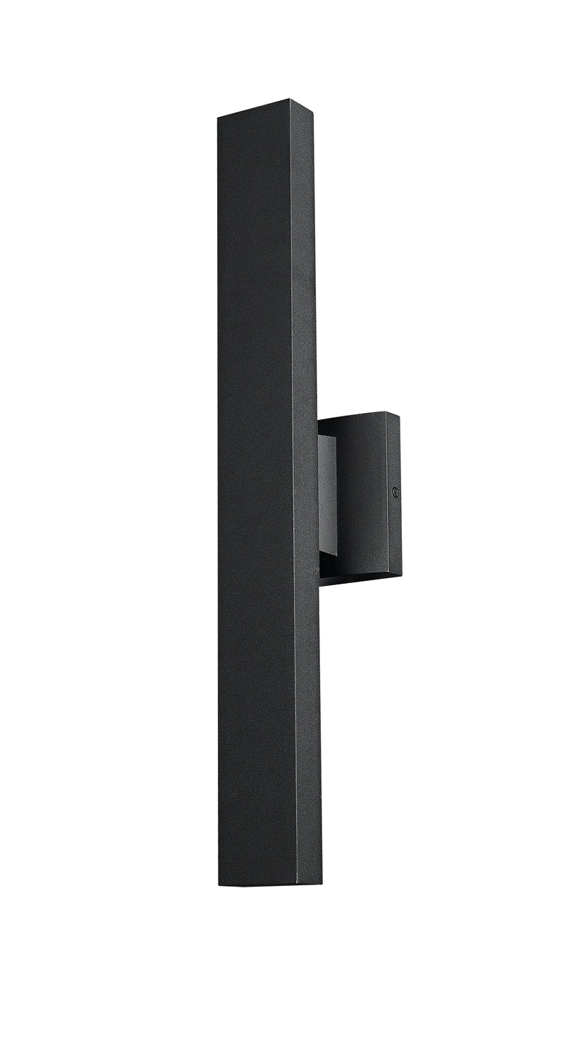 Edge 2 Light 4.5" Outdoor Wall Light, 20.5" Tall in Black