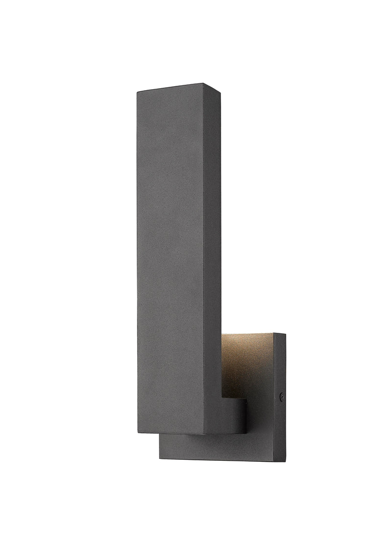 Edge 1 Light 4.5" Outdoor Wall Light in Black
