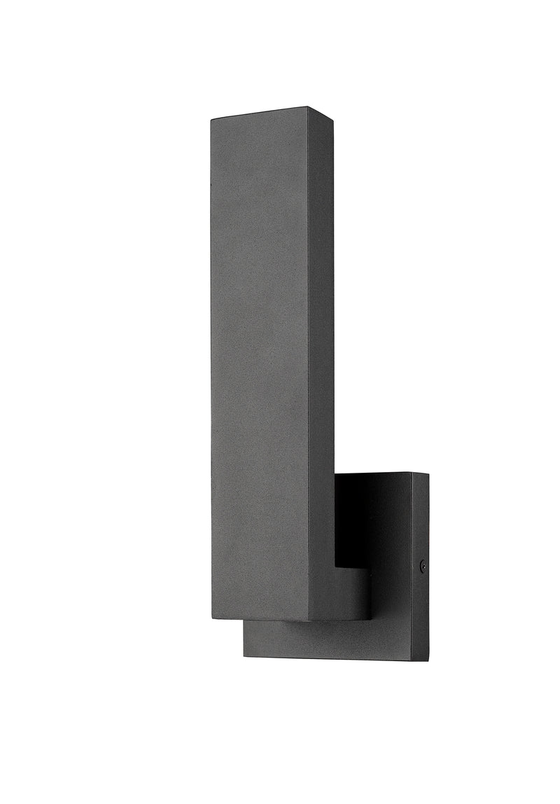 Edge 1 Light 4.5" Outdoor Wall Light in Black