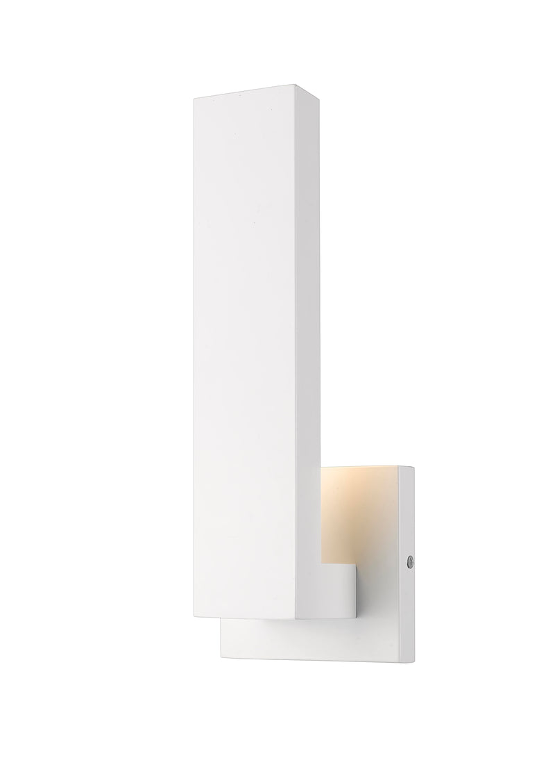 Edge 1 Light 4.5" Outdoor Wall Light in White