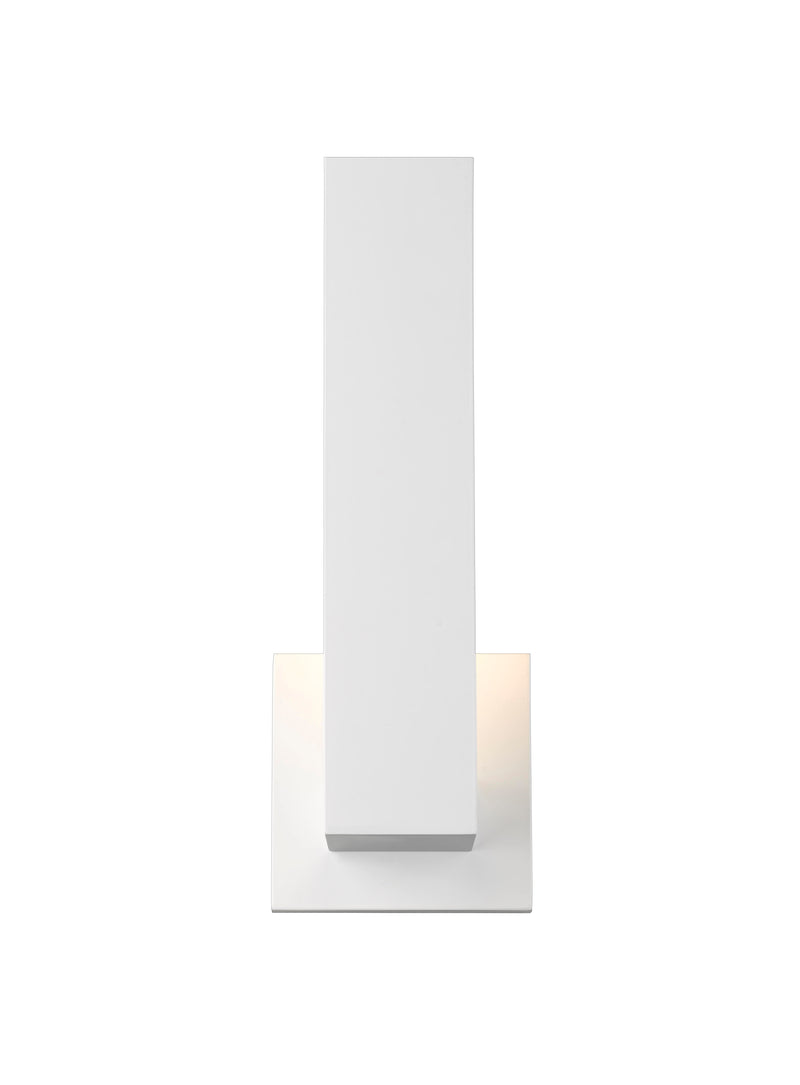 Edge 1 Light 4.5" Outdoor Wall Light in White