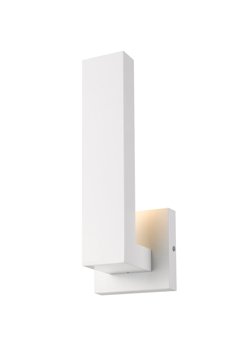 Edge 1 Light 4.5" Outdoor Wall Light in White