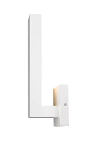 Edge 1 Light 4.5" Outdoor Wall Light in White