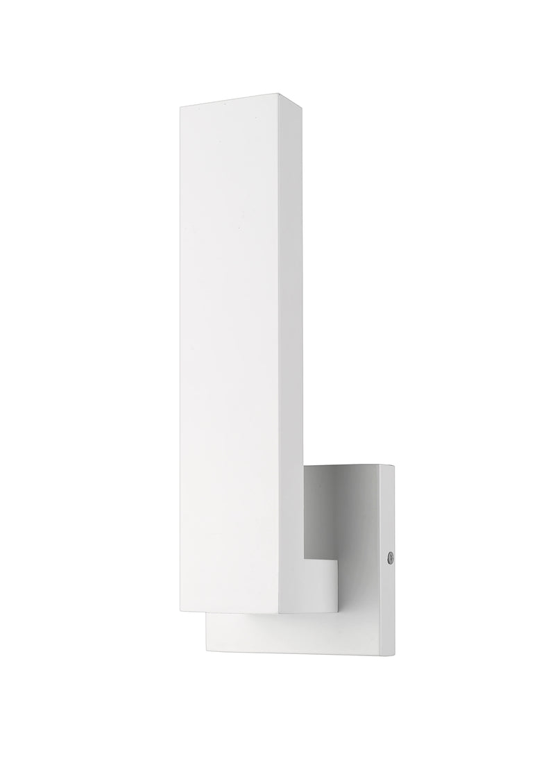 Edge 1 Light 4.5" Outdoor Wall Light in White