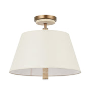 Rockford 3-Light 16" Semi-Flush Mount in Brontourage/Travartine