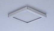 Wafer 4.5" Square LED Flush Mount in Satin Nickel
